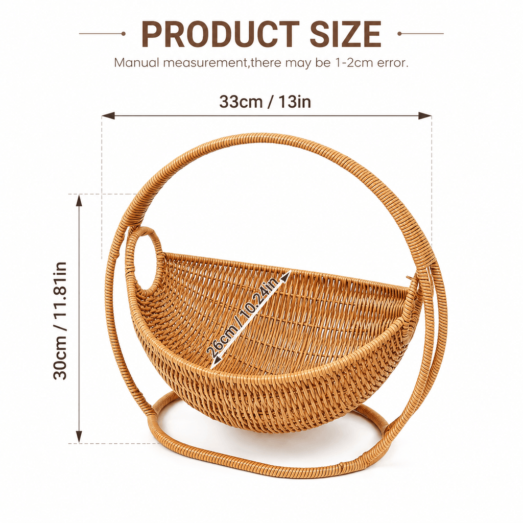 Wicker Hanging Cat Bed with Stand