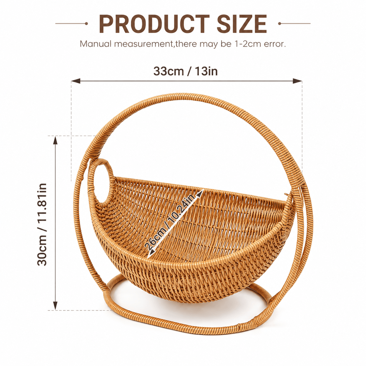 Wicker Hanging Cat Bed with Stand