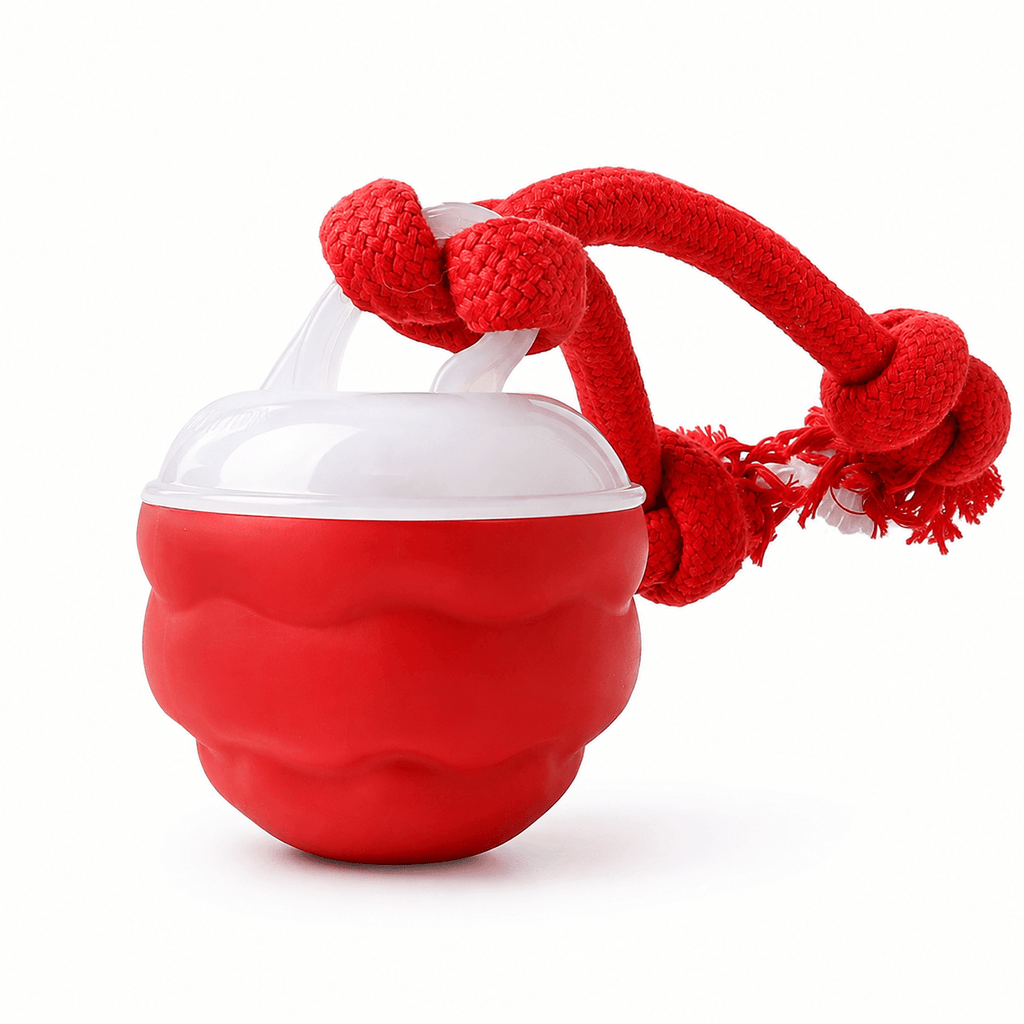Smart Interactive Dog Ball Toy, Automatic Rolling Rope Toy Fursera