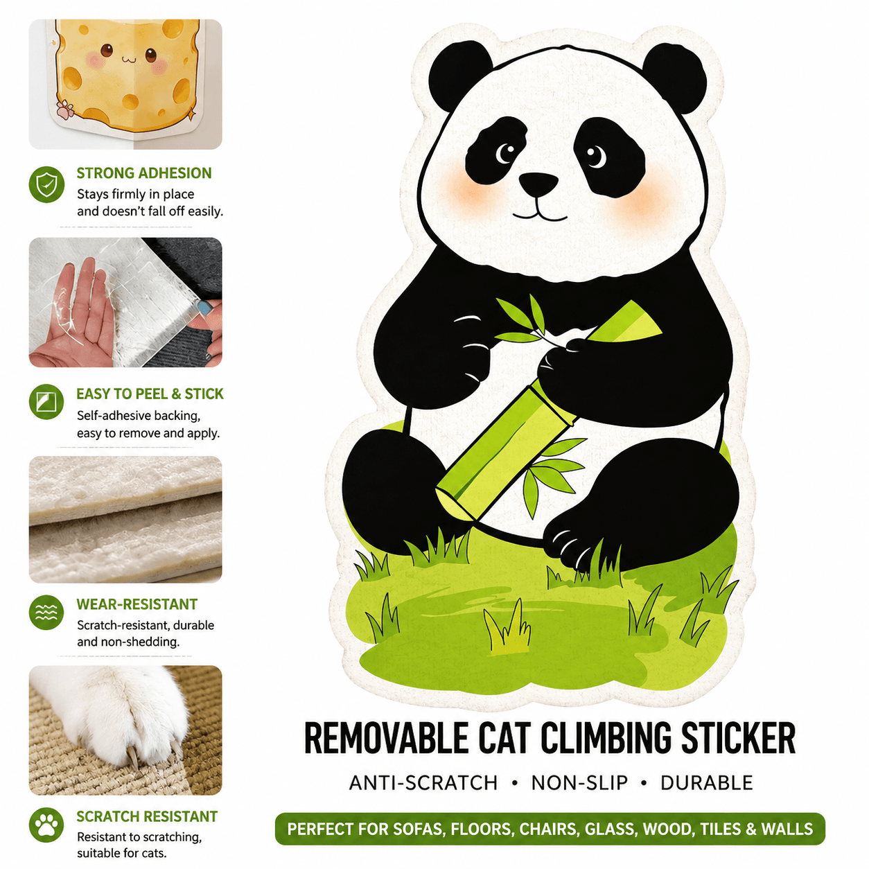 Removable Cat Scratching Pad Sticker