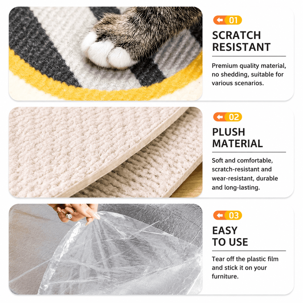 Removable Cat Scratching Pad Sticker