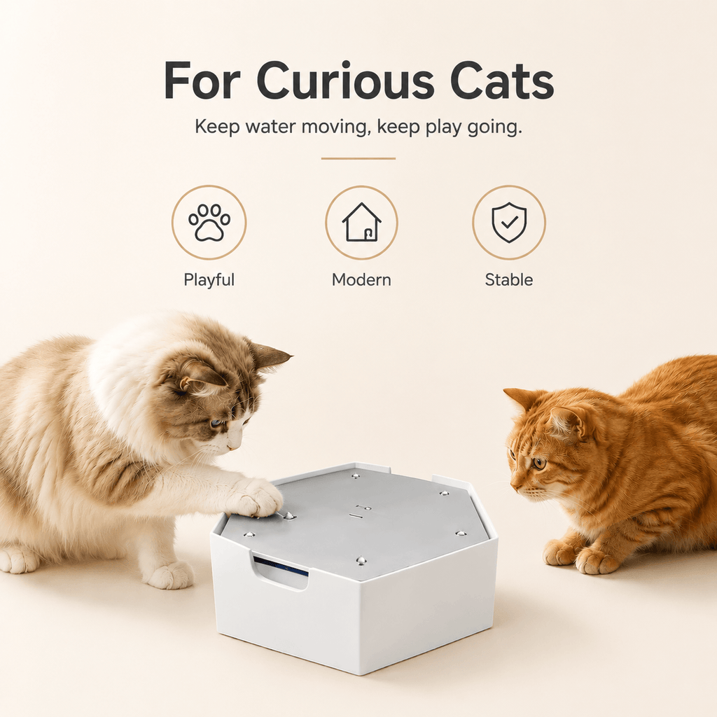 Automatic Interactive Drip Cat Toy Fountain