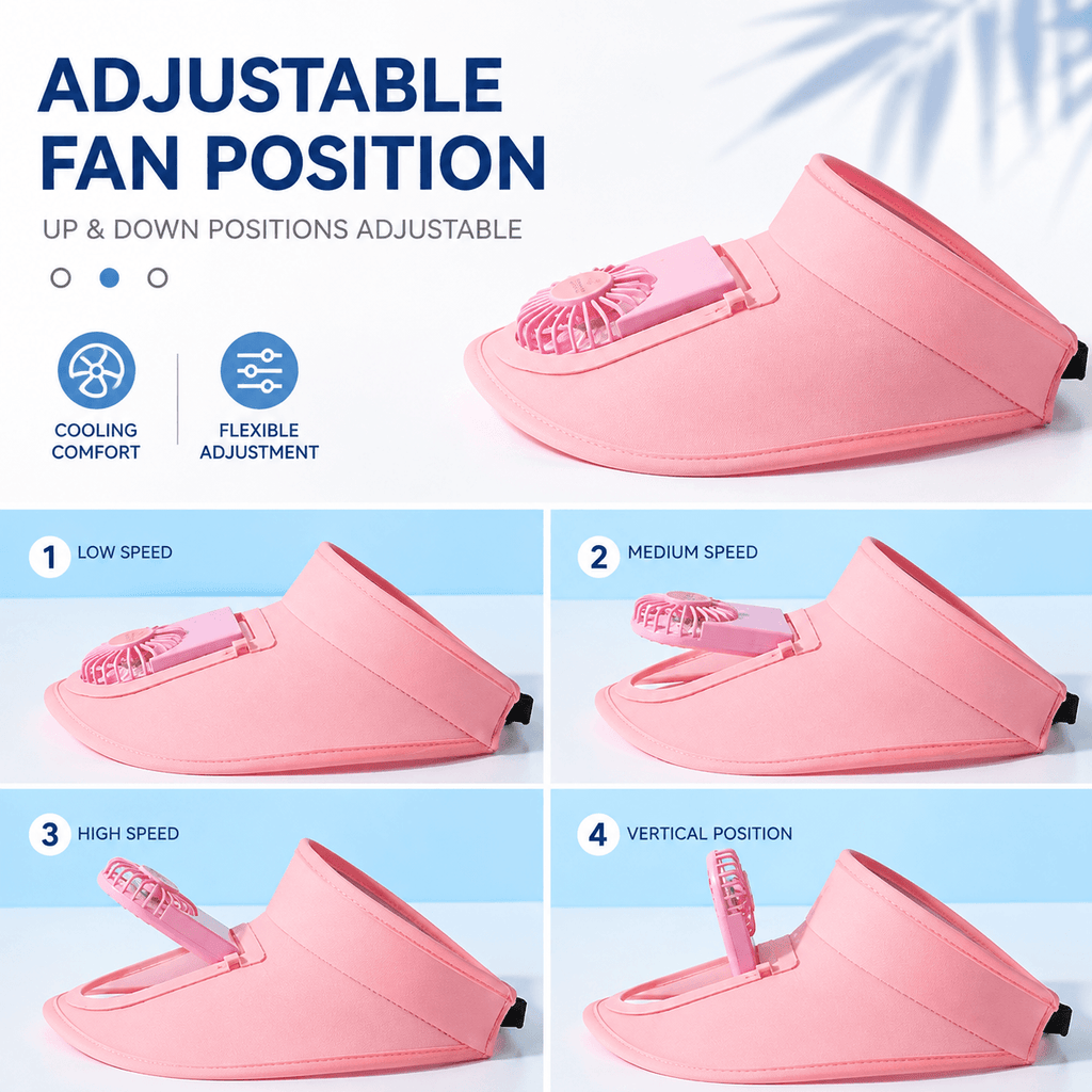 Pet Cooling Fan Hat