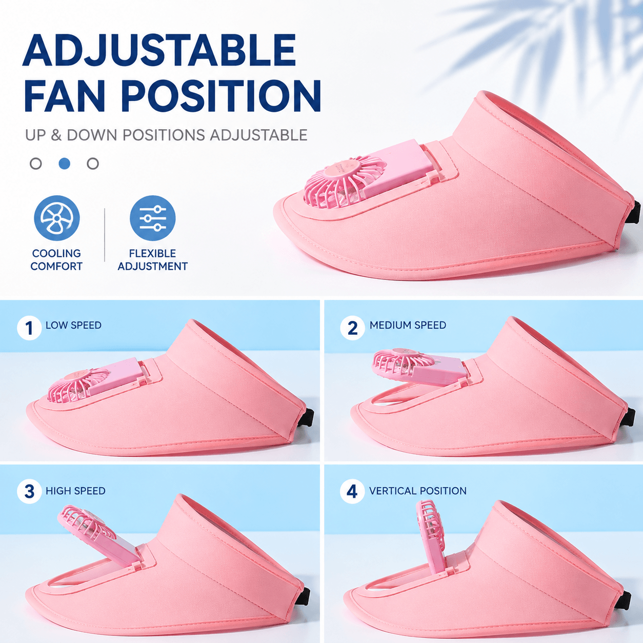 Pet Cooling Fan Hat