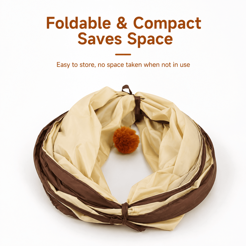 Foldable Cat Tunnel – Interactive Hide & Play Toy