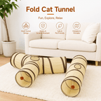 Foldable Cat Tunnel – Interactive Hide & Play Toy