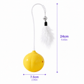 Interactive Feather & Laser Cat Toy – Wobble Teaser with Bell