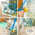 Foldable Window Cat Hammock – Suction Cup Cat Perch