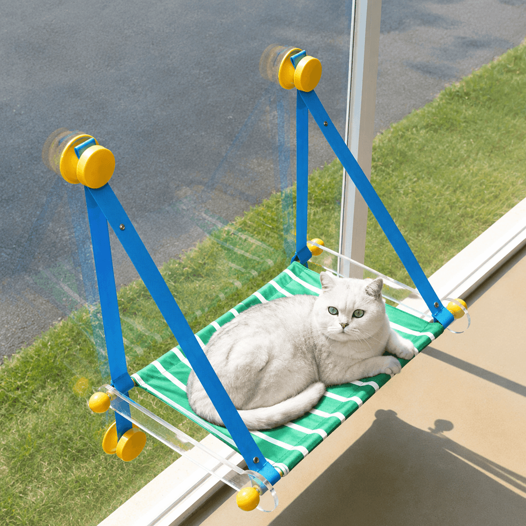 Foldable Window Cat Hammock – Suction Cup Cat Perch