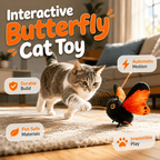 Interactive Automatic Butterfly Teaser for Indoor Cats