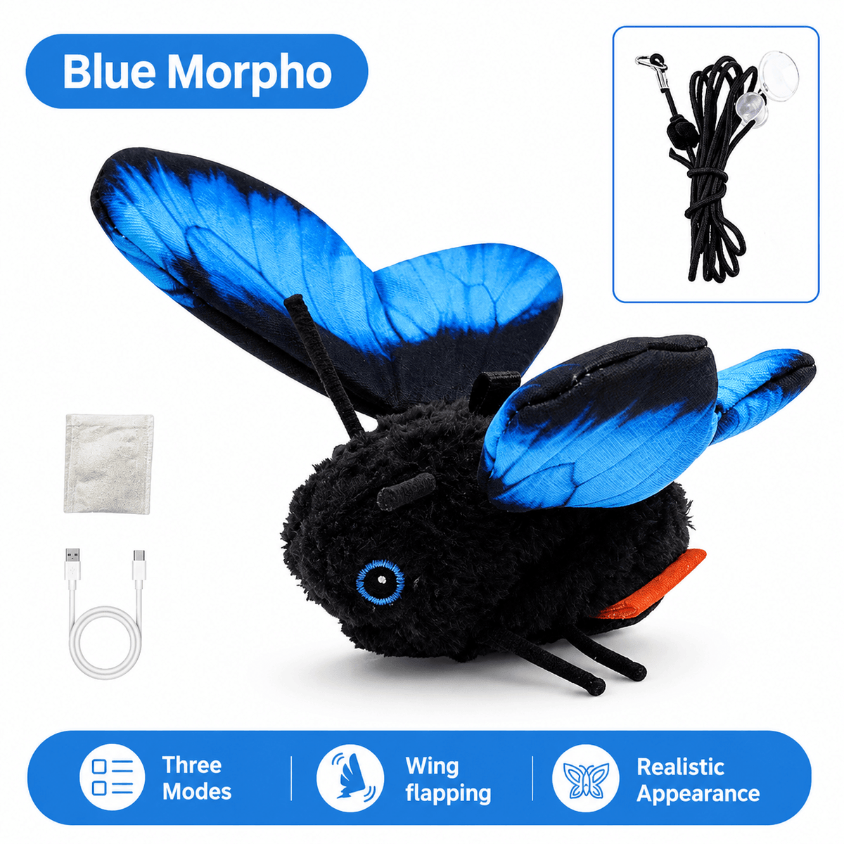 Interactive Automatic Butterfly Teaser for Indoor Cats