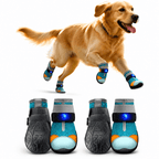 Motion-Activated LED Dog Boots – Breathable Anti-Slip Paw Protection Shoes - 2pcs