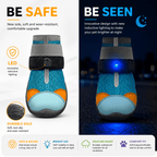 Motion-Activated LED Dog Boots – Breathable Anti-Slip Paw Protection Shoes - 2pcs