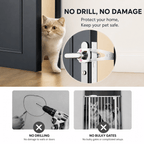 Adjustable Pet Door Holder – No-Drill Door Latch for Cats & Dogs
