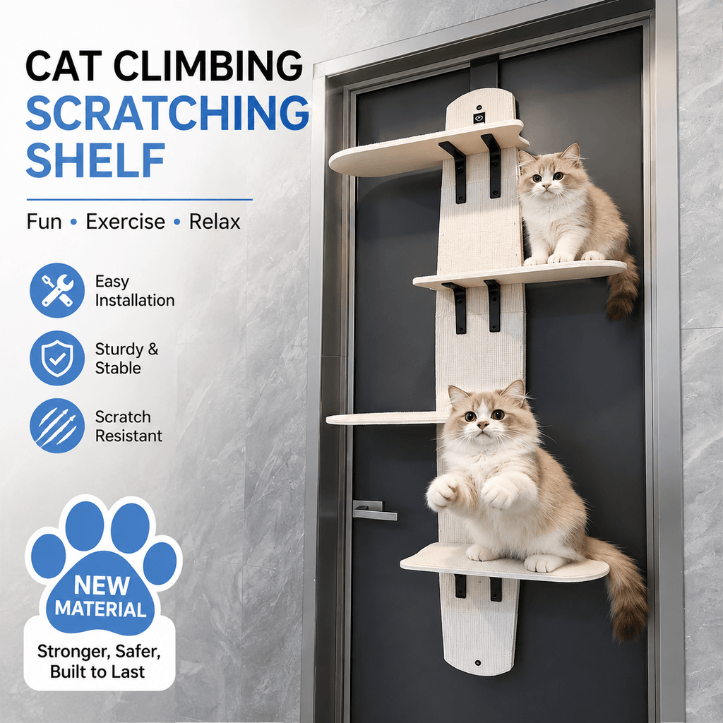 Door-Mounted Cat Climber – Space-Saving Multi-Level Cat Tree