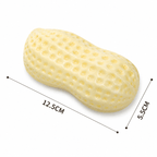 Squeaky Peanut Dog Chew Toy – Textured Dental Toy for Boredom &amp; Interactive Play