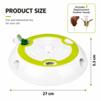 Interactive Feather Hunt Cat Toy – Rechargeable Multi-Speed Play