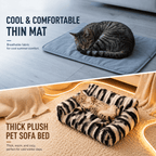 Plush Sofa Pet Bed for Cats & Dogs