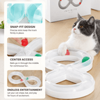 Infinity Cat Track Toy – Interactive Rolling Ball Puzzle for Indoor Cats
