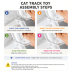 Infinity Cat Track Toy – Interactive Rolling Ball Puzzle for Indoor Cats