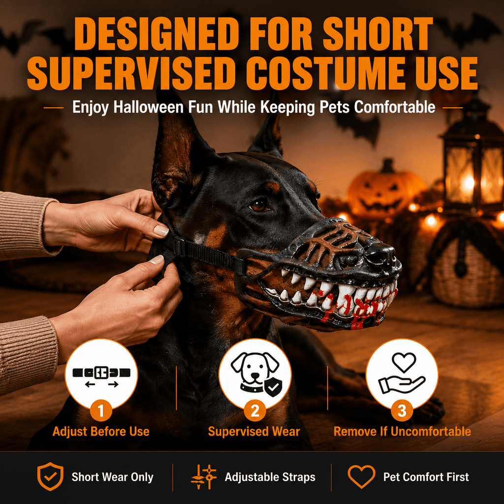 Scary Dog Muzzle with Teeth