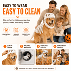 Dinosaur Skeleton Costume for Dogs & Cats | Soft Plush Halloween Pet Costume