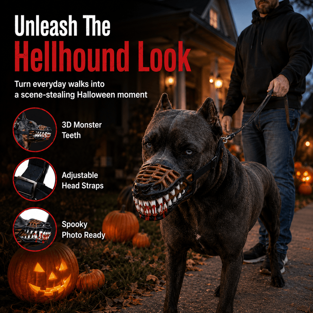 Scary Dog Muzzle with Teeth