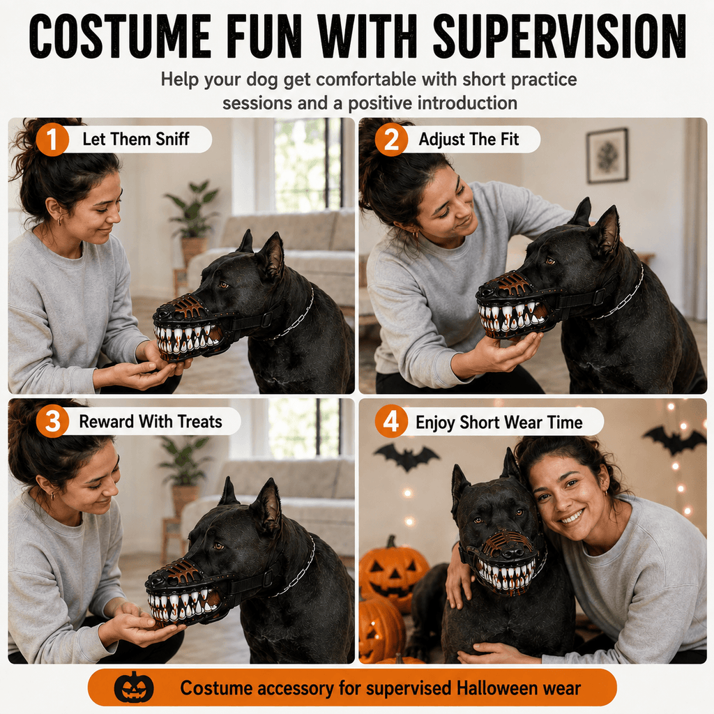 Scary Dog Muzzle with Teeth