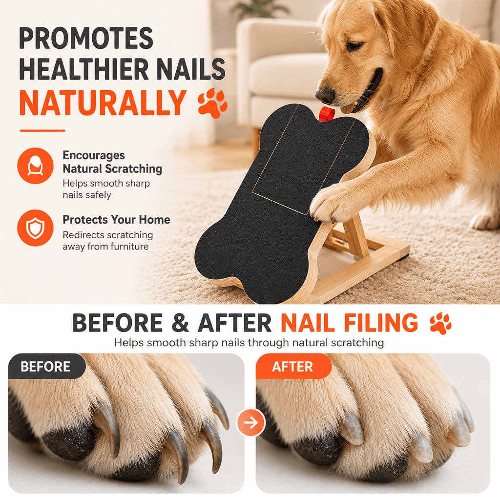 Dog Nail Scratch Board with Hidden Treat Box