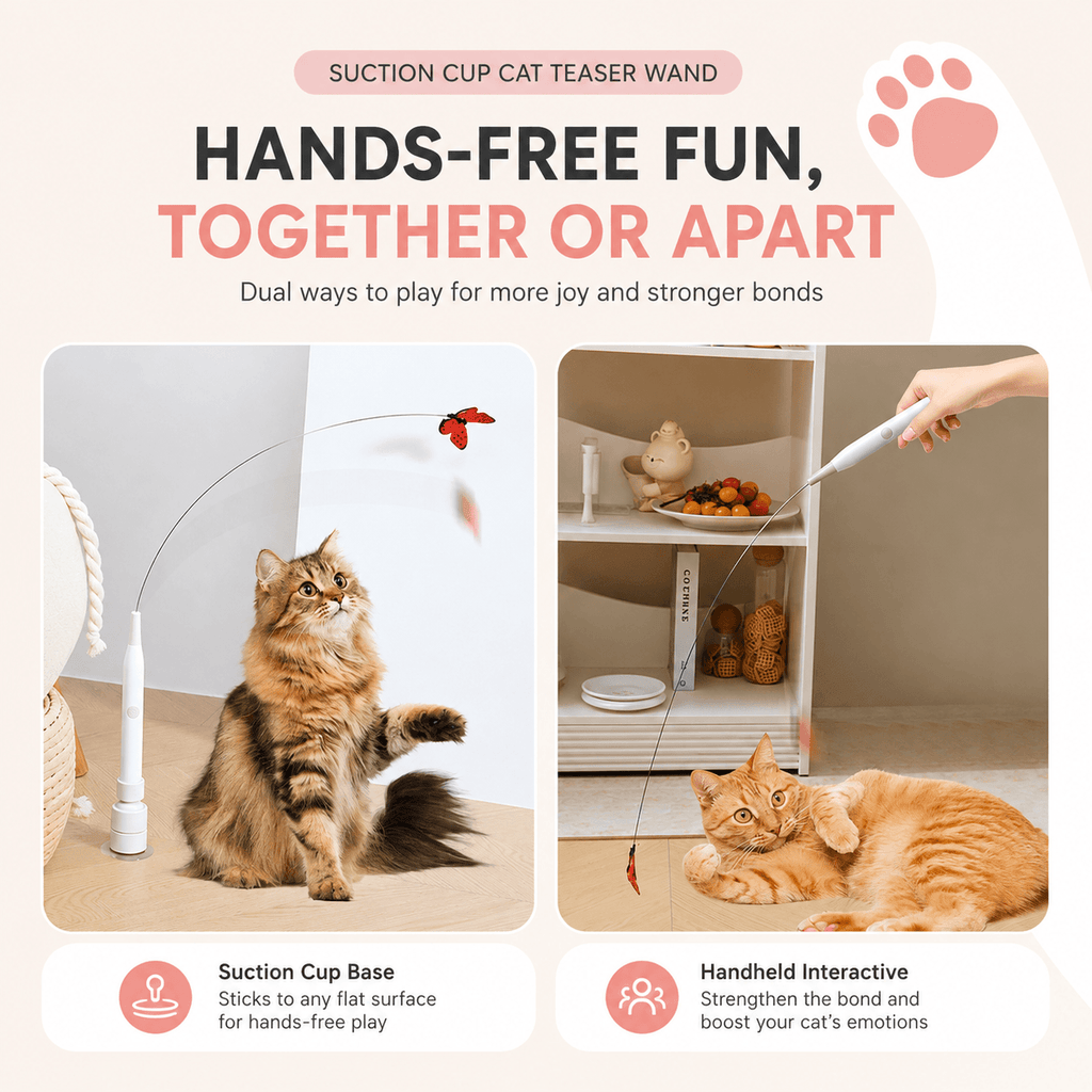 Interactive Butterfly Cat Toy – Automatic 360° Rechargeable Self-Play Teaser