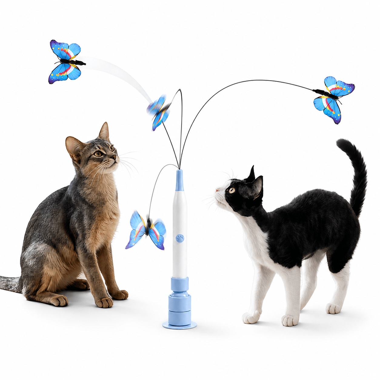 Interactive Butterfly Cat Toy – Automatic 360° Rechargeable Self-Play Teaser
