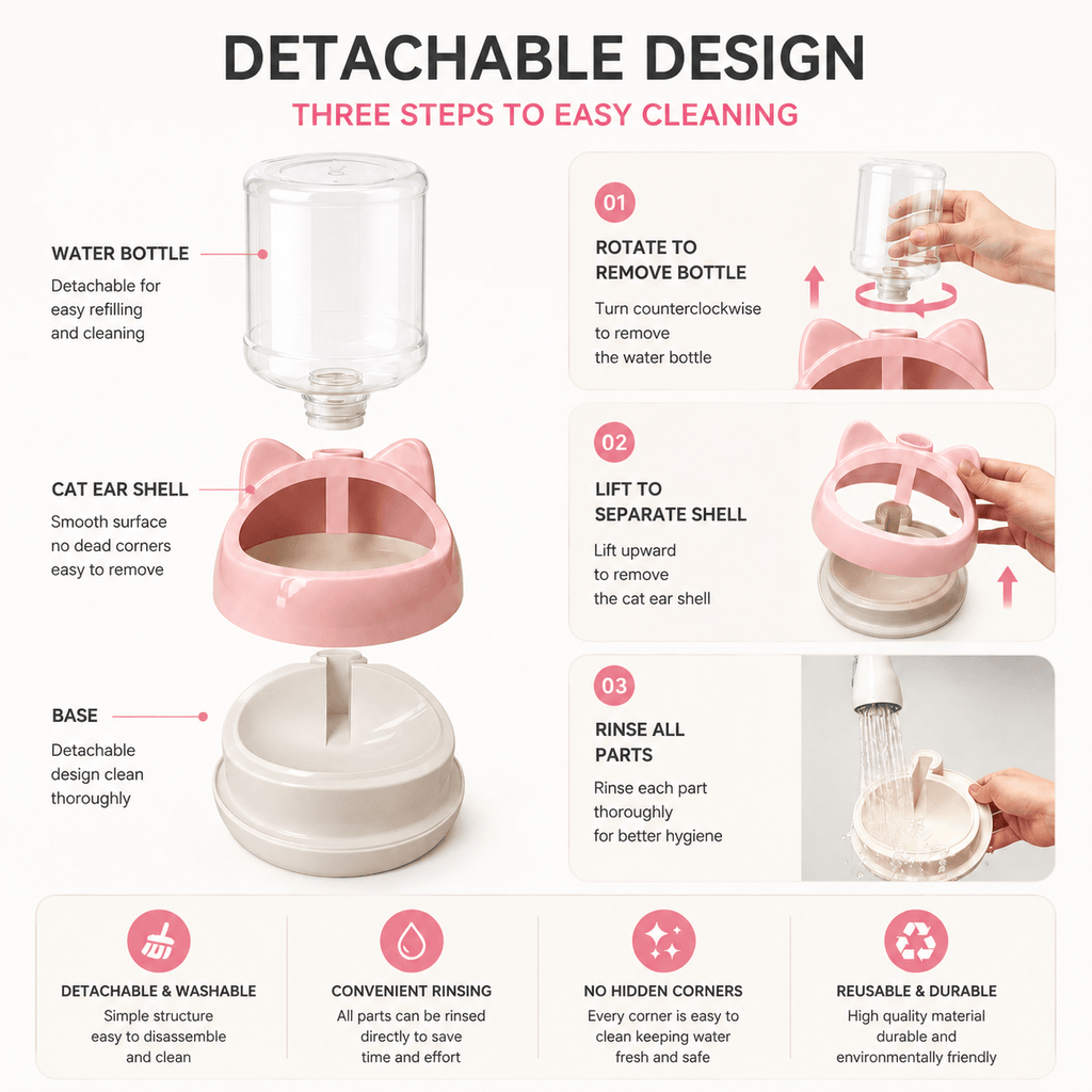 Automatic Self Refill Water Bowl for Cats & Dogs