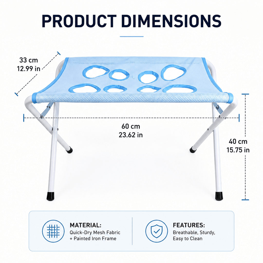 Foldable Pet Grooming Hammock Stand for Cats & Dogs