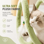 Foldable Spring Cat Tunnel with Interactive Feather Toys