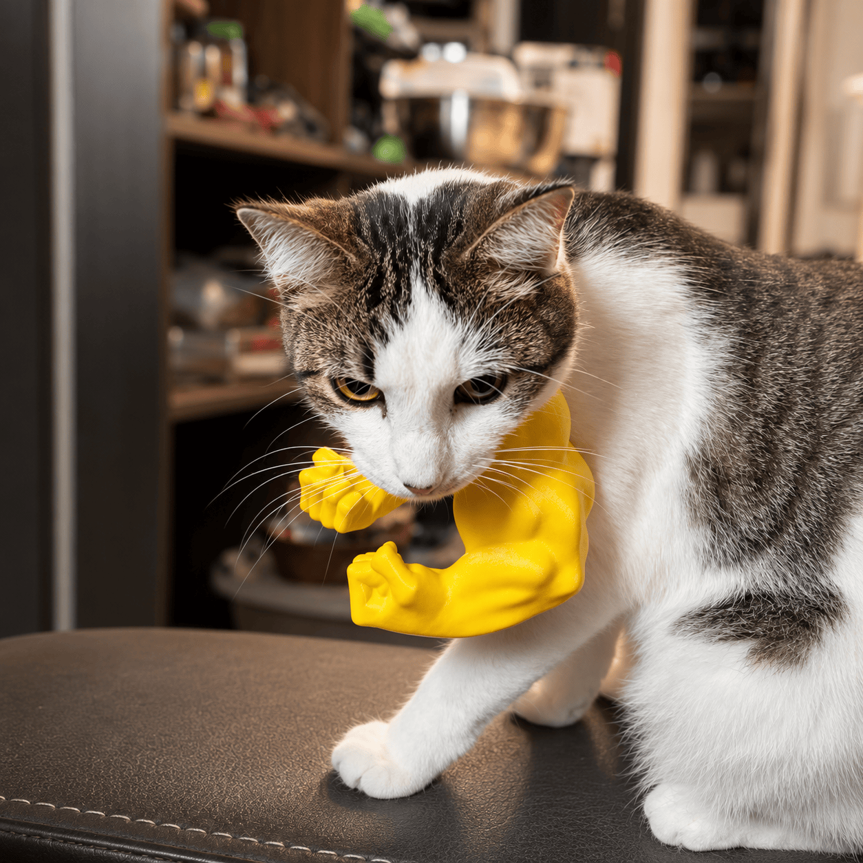 3D Printed Funny Cat Muscle Arms