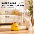 Smart Automatic Cat Teaser Toy with Motion Sensor & Bird Sound