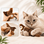 Realistic Chirping Bird Cat Toy with Flapping Wings
