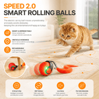 Interactive Automatic Cat Toy with Bird Sounds & 3 Speed Modes