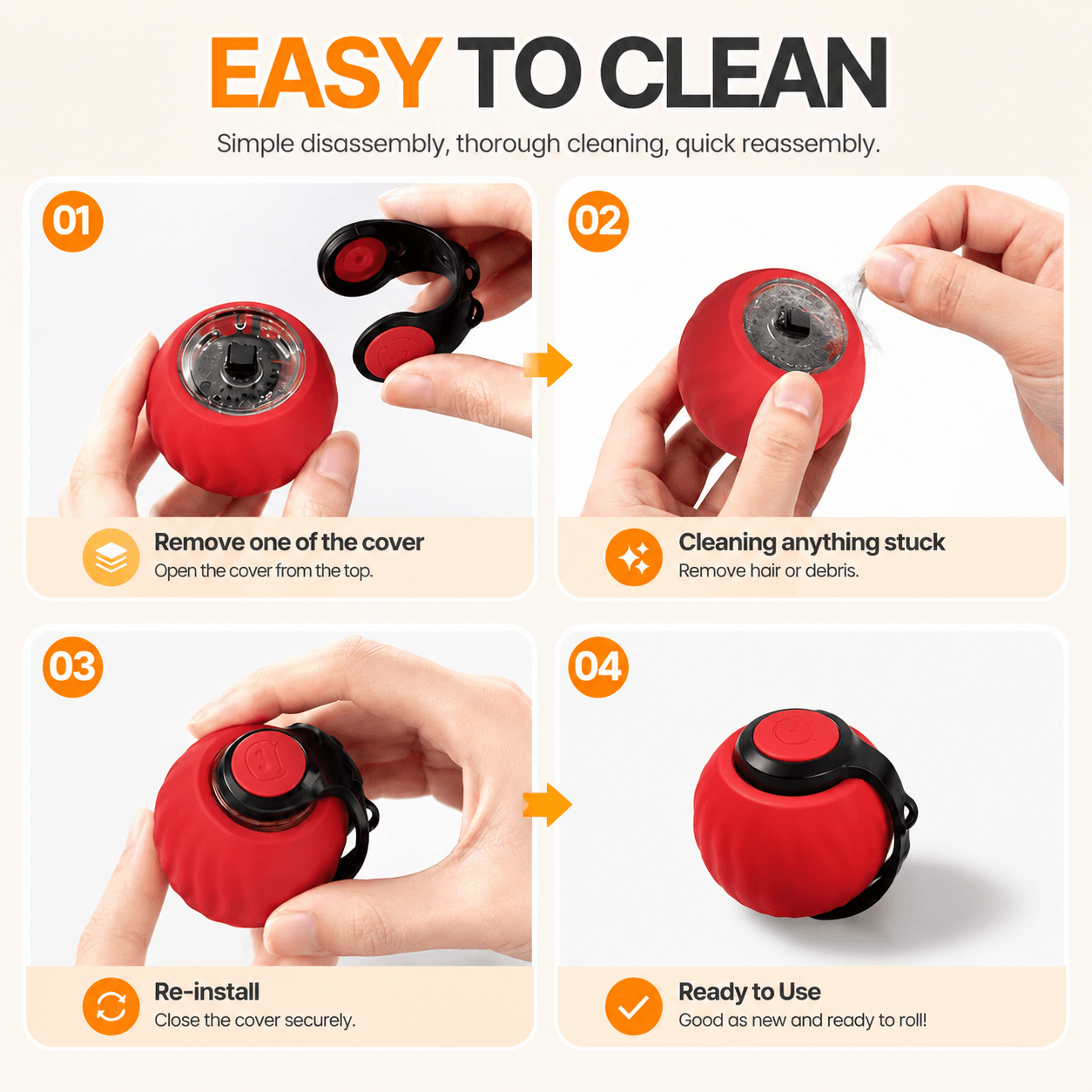Interactive Automatic Cat Toy with Bird Sounds & 3 Speed Modes