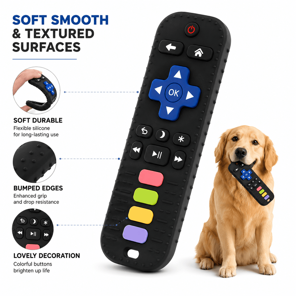 Silicone TV Remote Dog Chew Toy