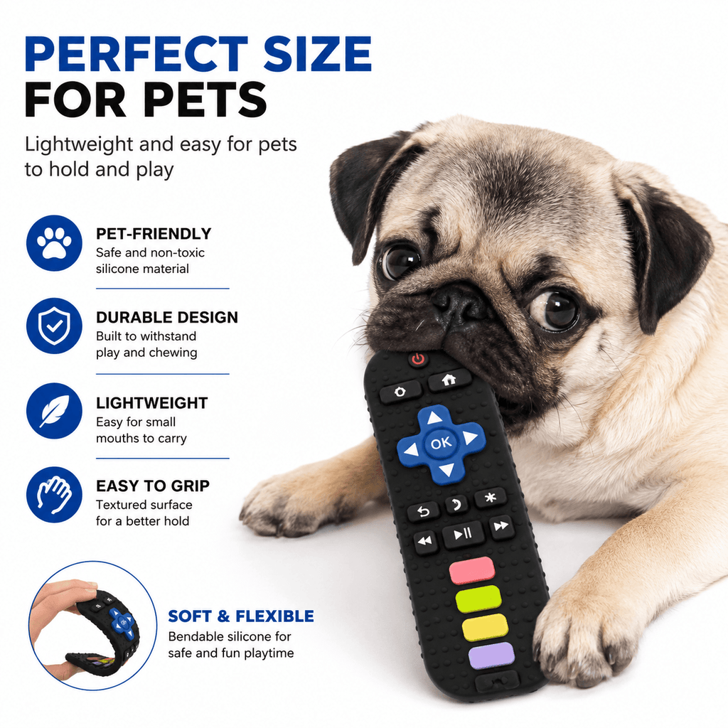 Silicone TV Remote Dog Chew Toy