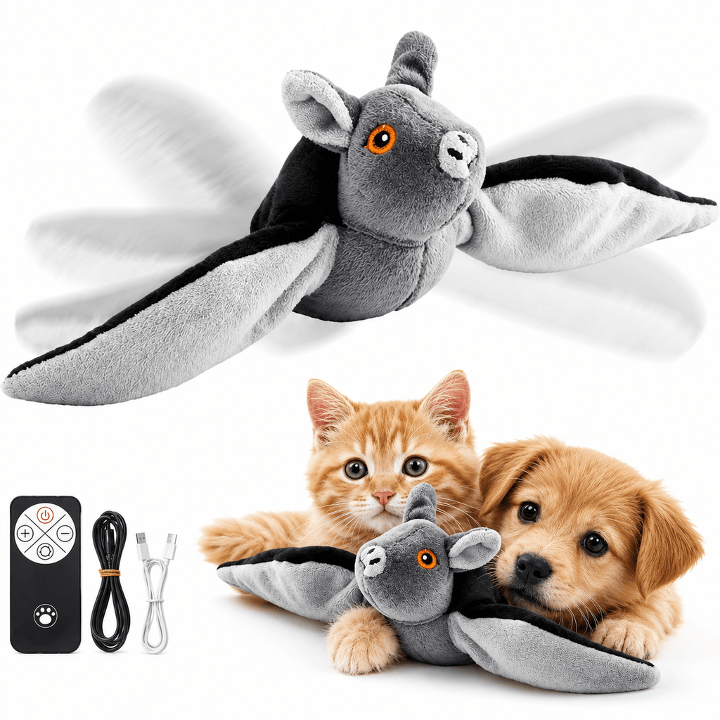 Interactive Flying Bat Cat Toy with Auto Flapping Wings Fursera