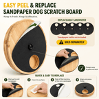 Interactive Dog Nail Scratch Board with Treat Box