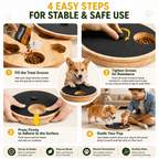 Interactive Dog Nail Scratch Board with Treat Box