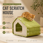 Felt Cat House Scratcher Bed