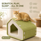 Felt Cat House Scratcher Bed