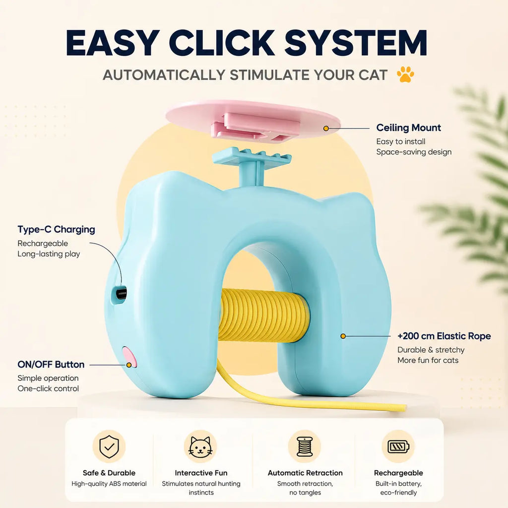 Automatic Moving Feather Cat Toy
