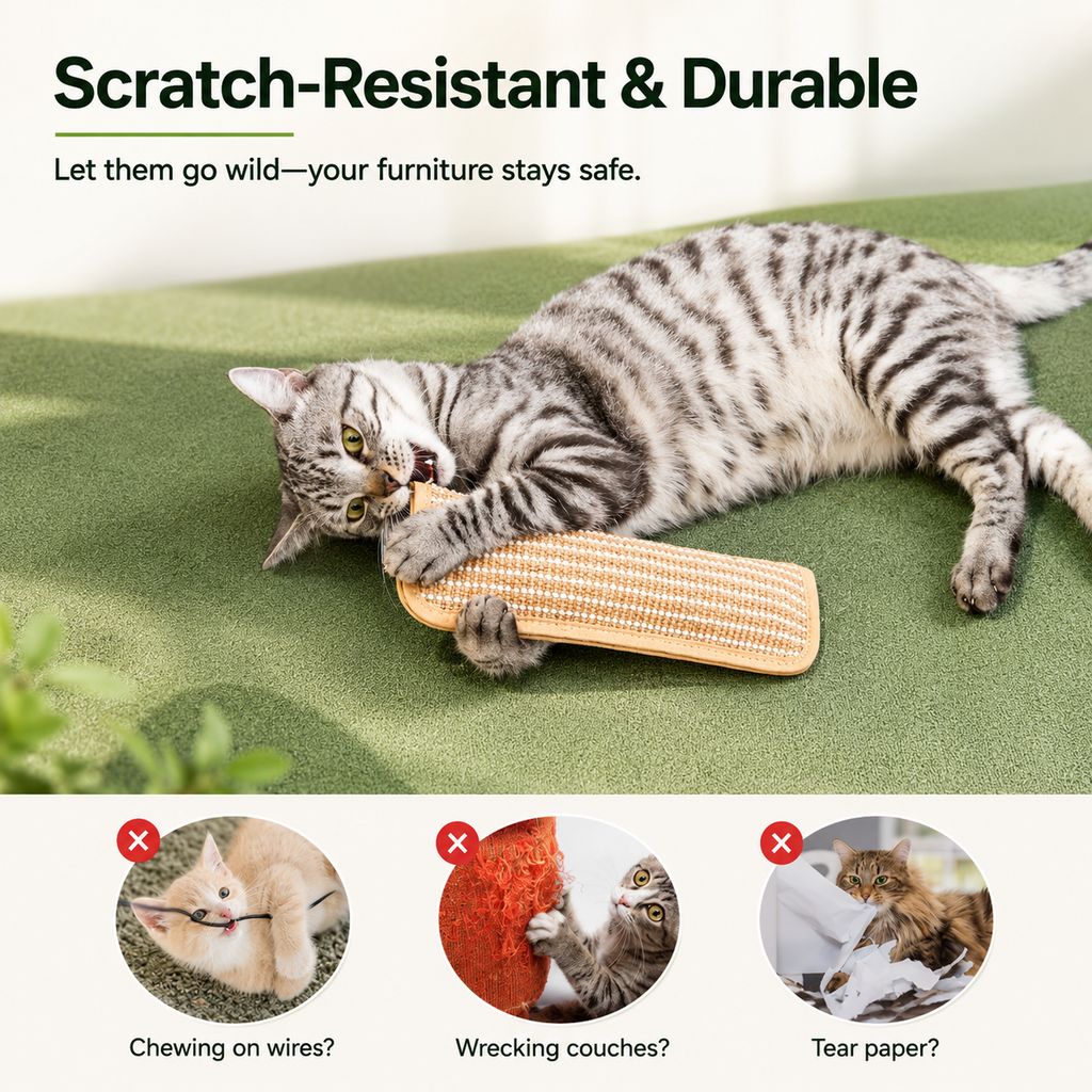 Catnip Sisal Cat Kicker Pillow