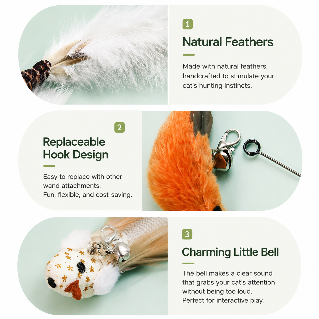Auto & Manual Cat Wand Toy with Suction Cup