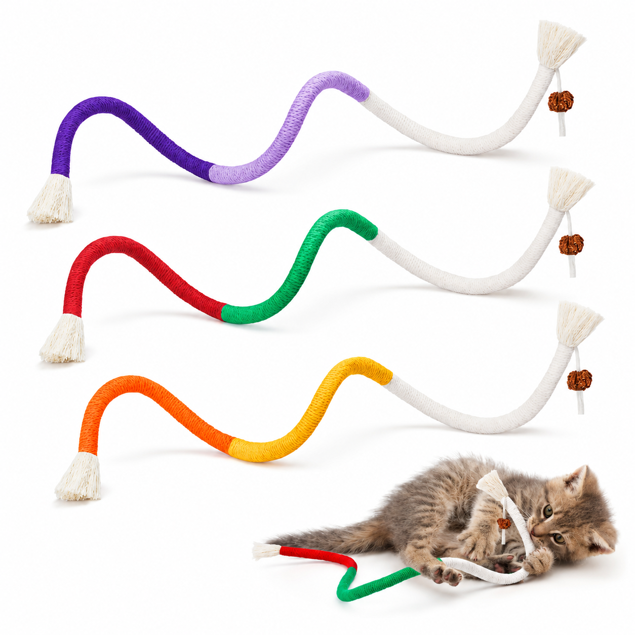Cat Chew Rope Toys for Teeth Cleaning